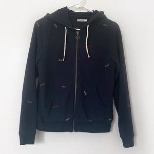 Marine Layer Signature Lined Hello Hoodie Size Small